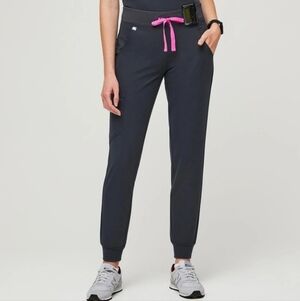 Figs NEW Petite Navy Zamora High Waisted Petite Joggers Scrub Pants Sz XXSP